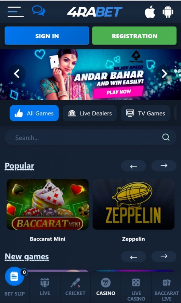 4rabet app casino